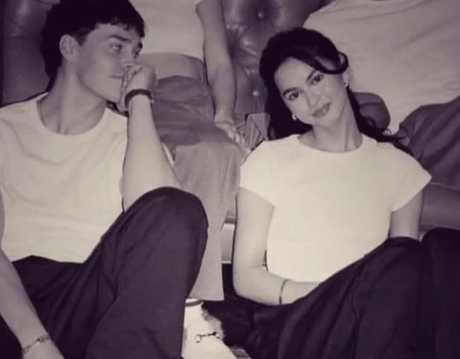 A couple relaxing together